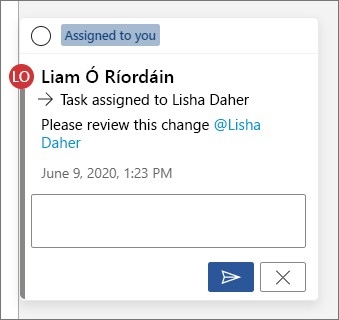 Use Mentions to Direct Document Review Tasks