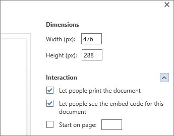 Embed a Word Document From OneDrive With Reviewed Interaction Settings