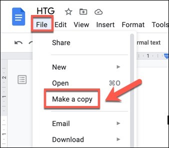 Create a Separate Google Docs Copy With a Fresh History