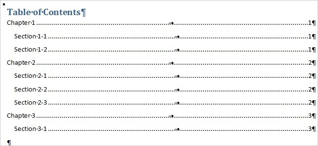 Build a Cross-Document Word Contents Table With RD Fields