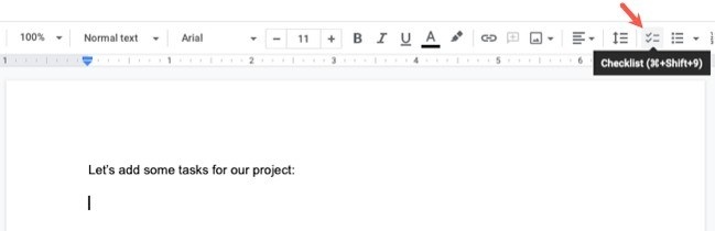 Add Owners and Dates to a Google Docs Checklist