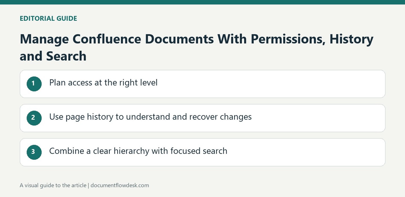 Manage Confluence Documents With Permissions, History and Search