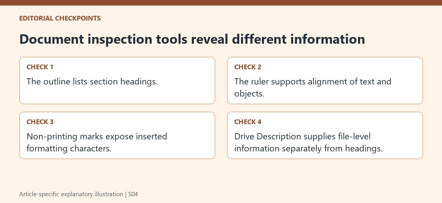 Document inspection tools reveal different information