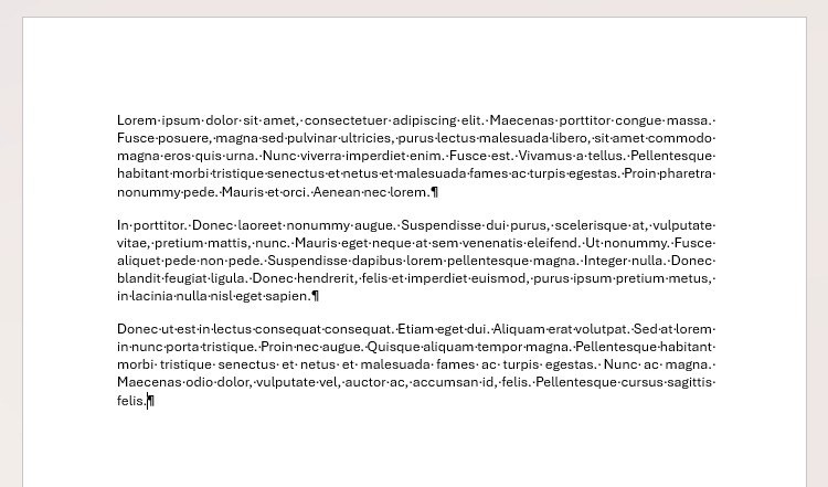Use Word Breaks Instead of Repeated Empty Paragraphs