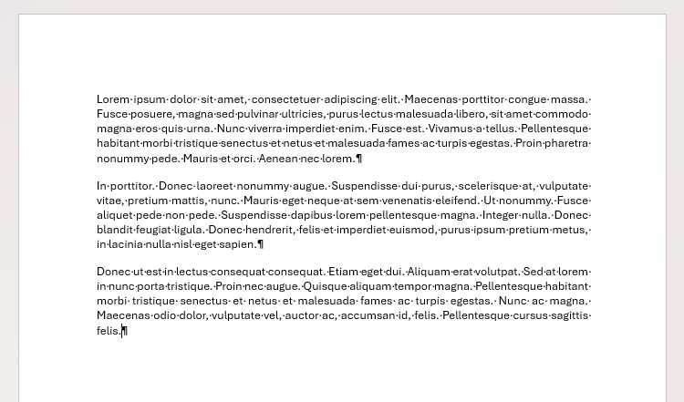 Use Word Breaks Instead of Repeated Empty Paragraphs