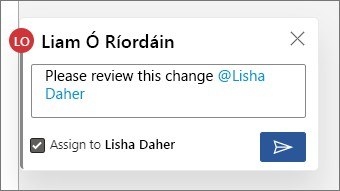 Use Mentions to Direct Document Review Tasks