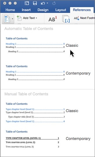 Fix Missing Entries in an Automatic Word Contents Page