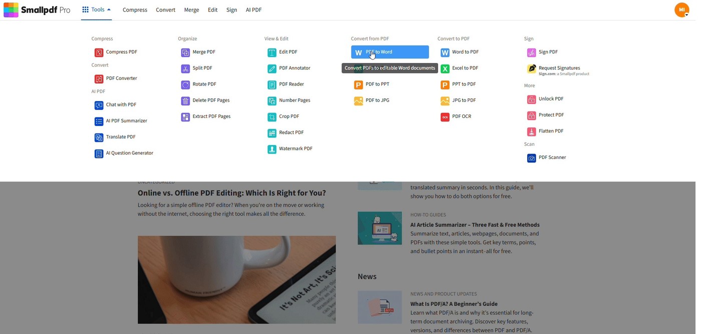 Preserve Clickable Word Contents Links Through PDF Export