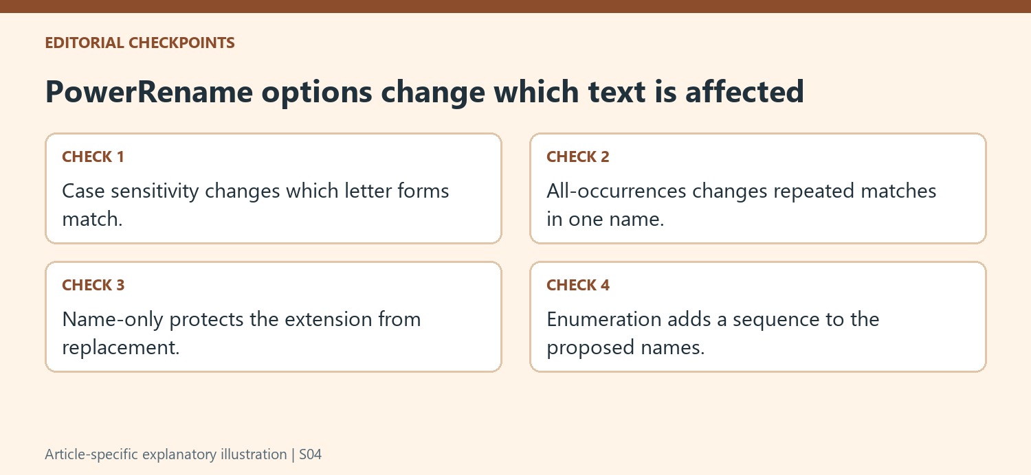 PowerRename options change which text is affected