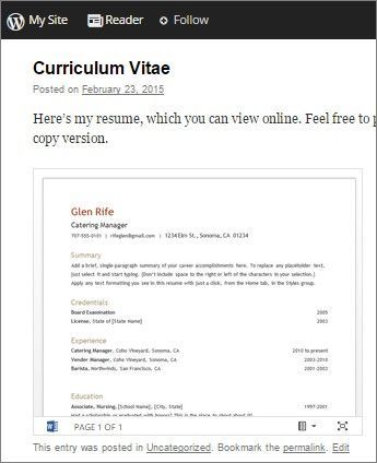 Publish a Live Word Document View on a Website