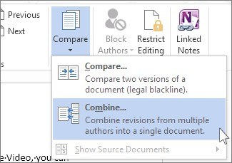 Combine Review Copies into a Separate Word Document